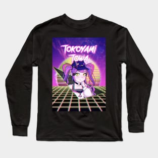 Tokoyami Towa Hololive Outrun Aesthetic Long Sleeve T-Shirt